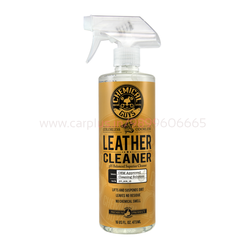 Chemical Guys SPI_208_16 LEATHER CLEANER COLOR LESS & ODOR LESS SUPER CLEANER(473ml)-CAR WASH-CHEMICAL GUYS-CARPLUS
