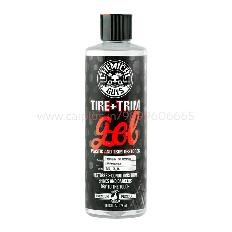 Chemical Guys TVD_108_16 TIRE+TRIM GEL PLASTIC AND RUBBER HIGH-GLOSS RESTORER AND PROTECTANT(473ml)-CAR WASH-CHEMICAL GUYS-CARPLUS