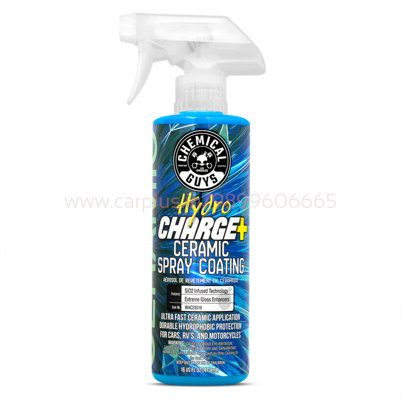 
                  
                    Chemical Guys WAC23016 HYDROCHARGE PLUS HIGH-GLOSS HYDROPHOBIC SIO2 CERAMIC SPRAY COATING(473ml)-CAR WASH-CHEMICAL GUYS-CARPLUS
                  
                