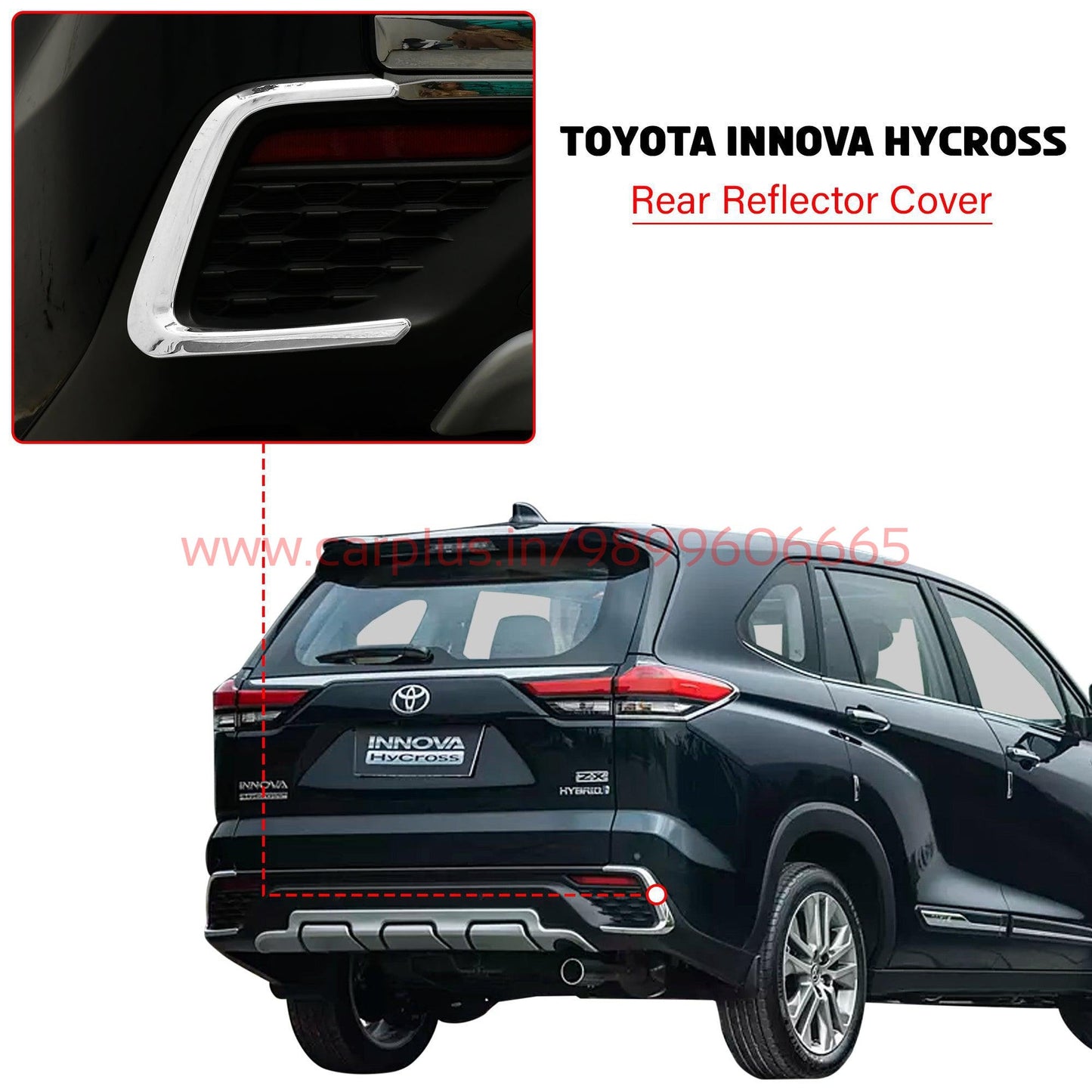 
                  
                    KMH Rear Reflector Chrome for Toyota Hycross-EXTERIOR-KMH-CARPLUS
                  
                