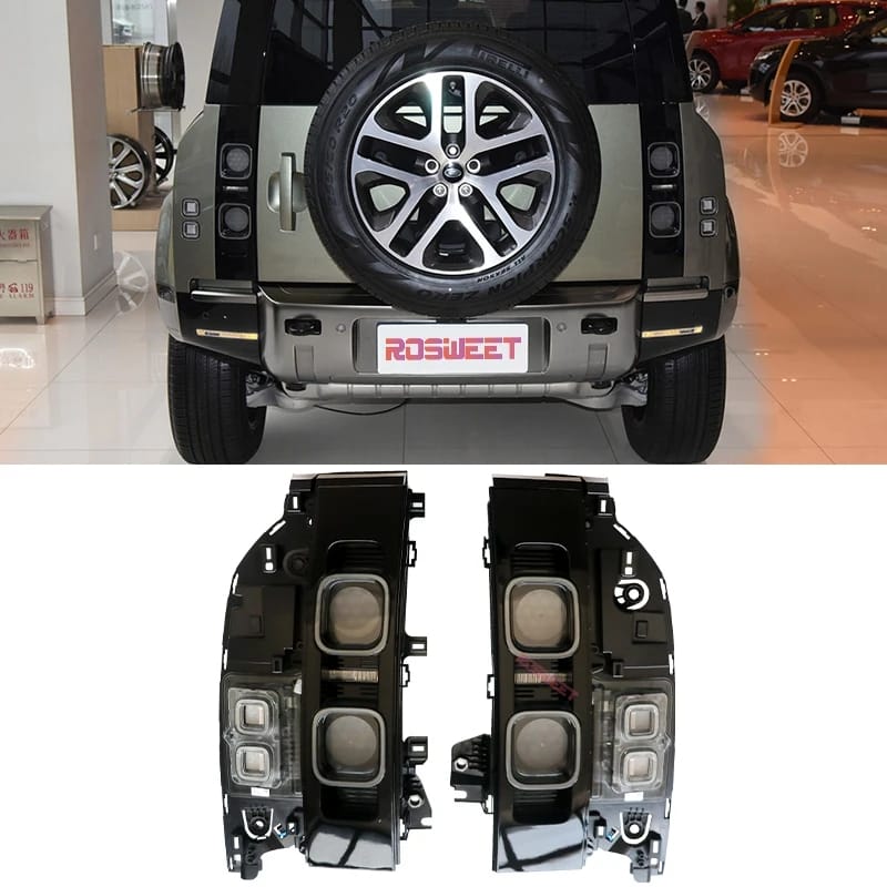 DEFENDER TAIL LAMPS BLACK-CARPLUS-CARPLUS