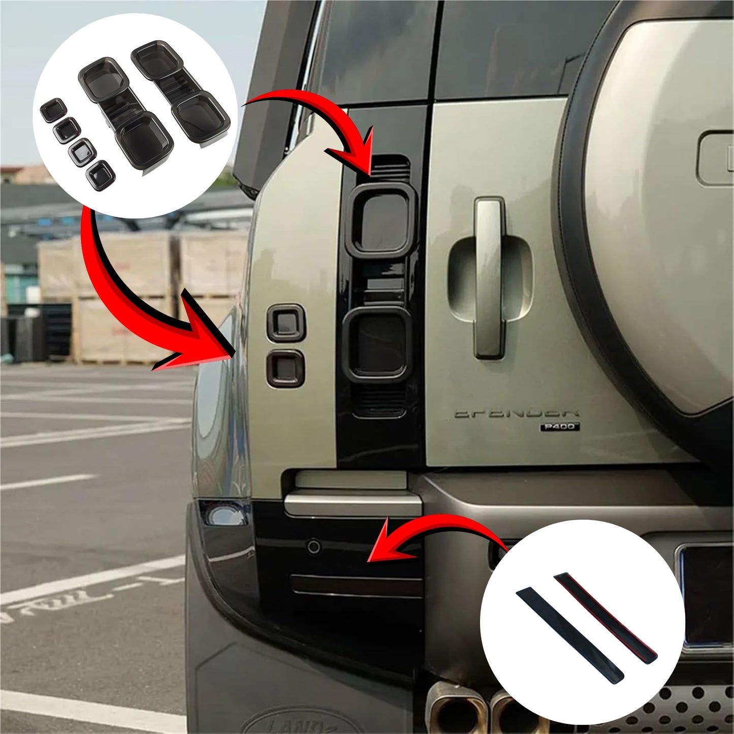 
                  
                    DEFENDER TAIL LAMP COVER-AFTERMARKET TAIL LAMP-retro-CARPLUS
                  
                