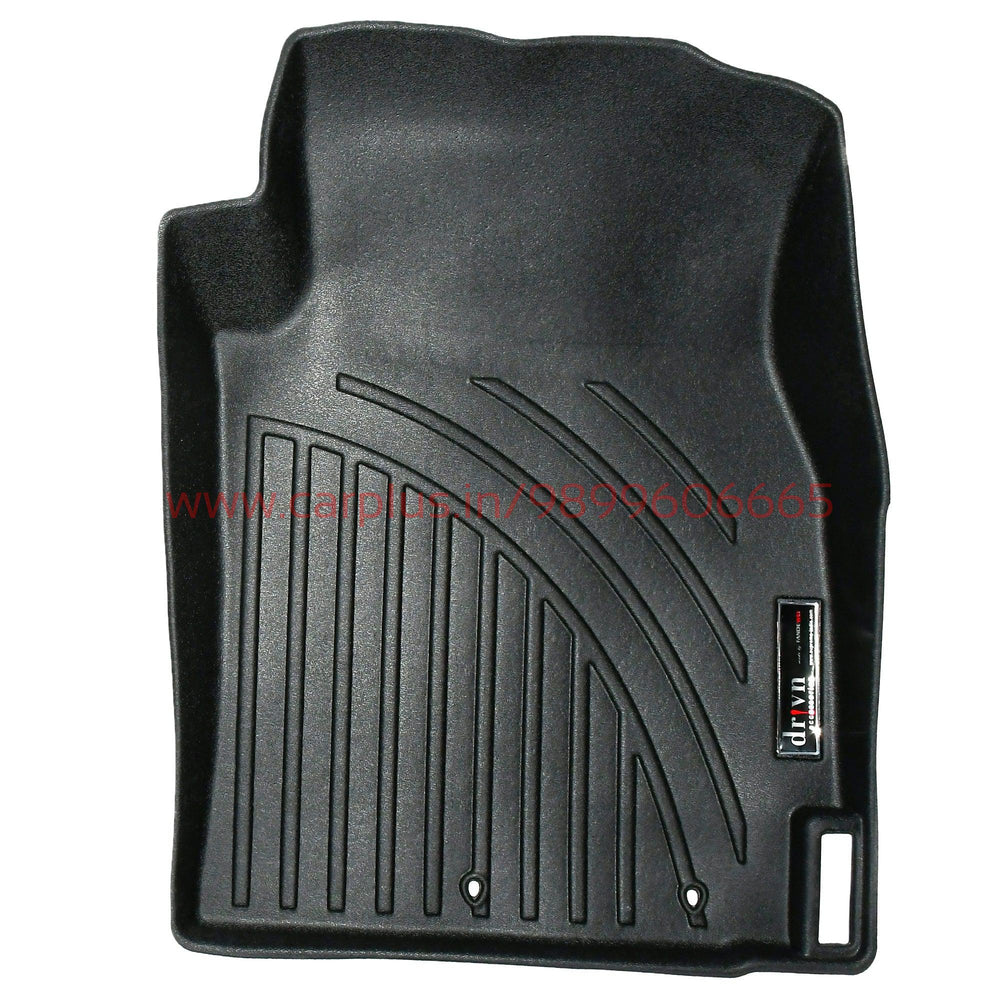 DRIVN TPE Car Floor Mats for Hyundai Verna-Black-3D MATS-DRIVN-CARPLUS