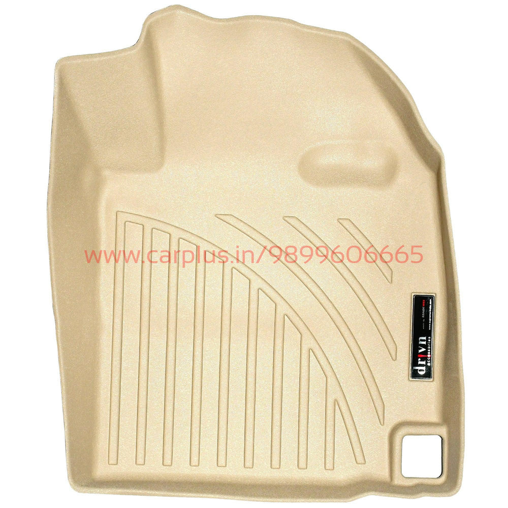 DRIVN TPE Car Floor Mats for Maruti Suzuki Swift-Beige-3D MATS-DRIVN-CARPLUS