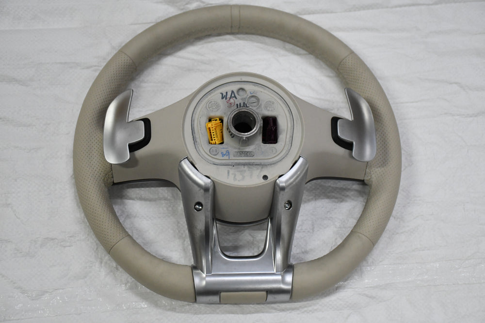 
                  
                    AMG Steering Wheel for Mercedes Beige, E class W212 2009-2015 , E Class W213 2017 , C Class W204 2009-14 , GLA 2014/19 , Cla 2014-19 , A Class 176 2014-19 , GLE W166 2015-18  W166 2015-18 , ML 2013-15 , GL 2013-15 , SLK ,W205 2015-18 , W222 2014-16
                  
                