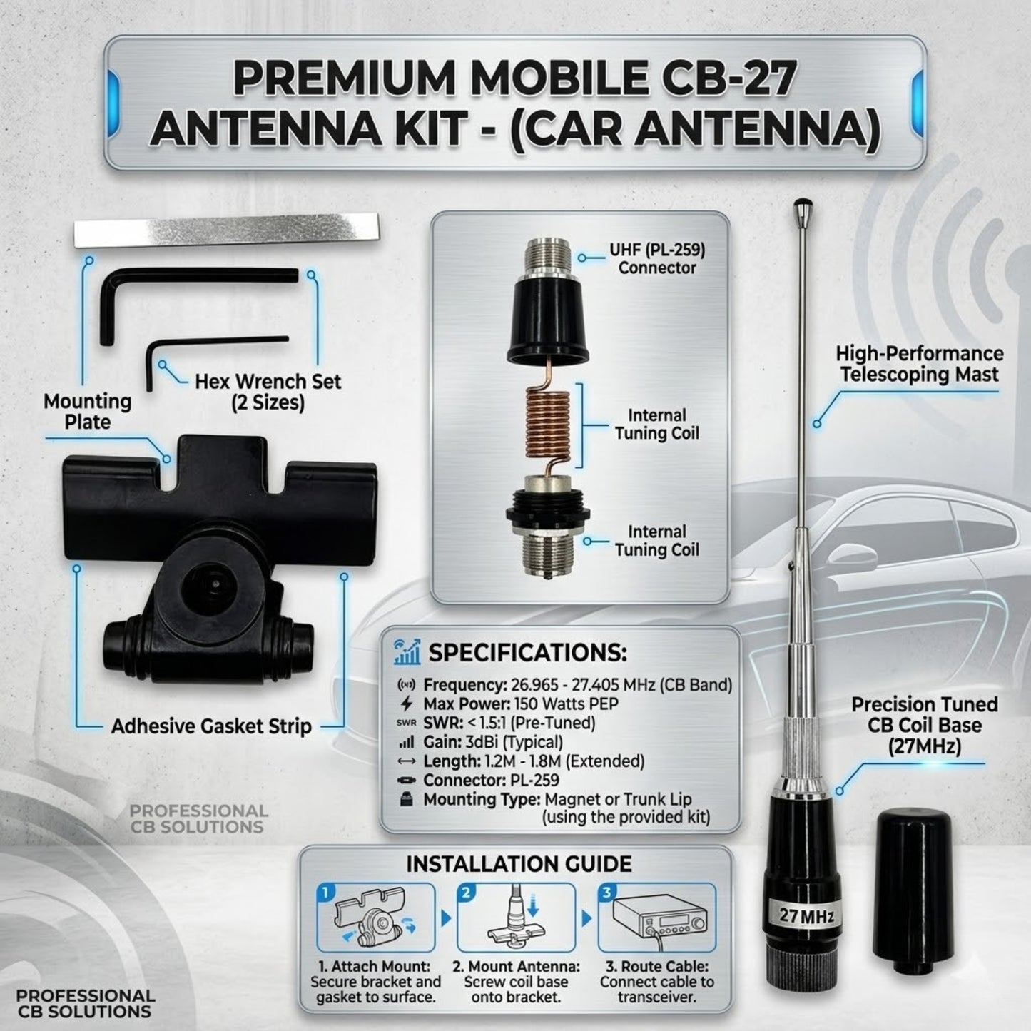 
                  
                    Diamond Antenna Mobile CB-27 Antenna-ANTENNA-KMH-CARPLUS
                  
                