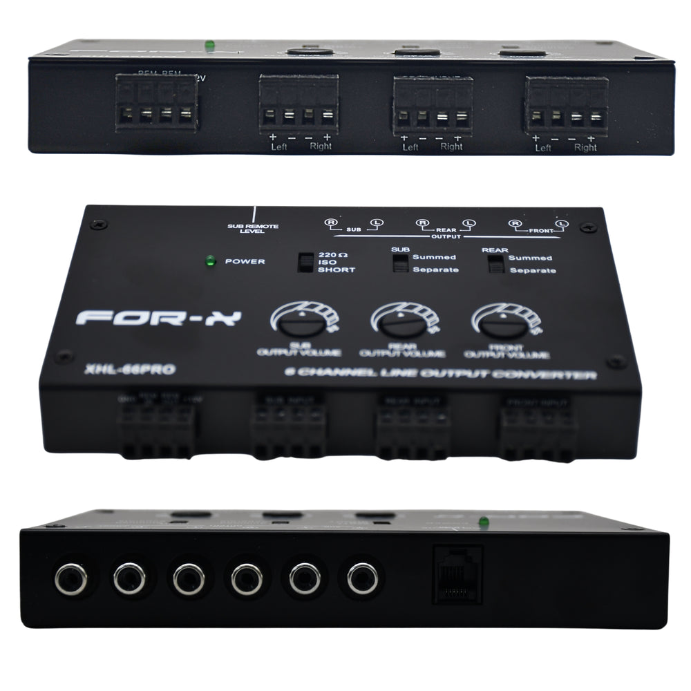 
                  
                    FOR-X XHL-66 PRO 6 Channel Line Output High Low Converter-HI-LOW CONVERTER-FOR-X-CARPLUS
                  
                