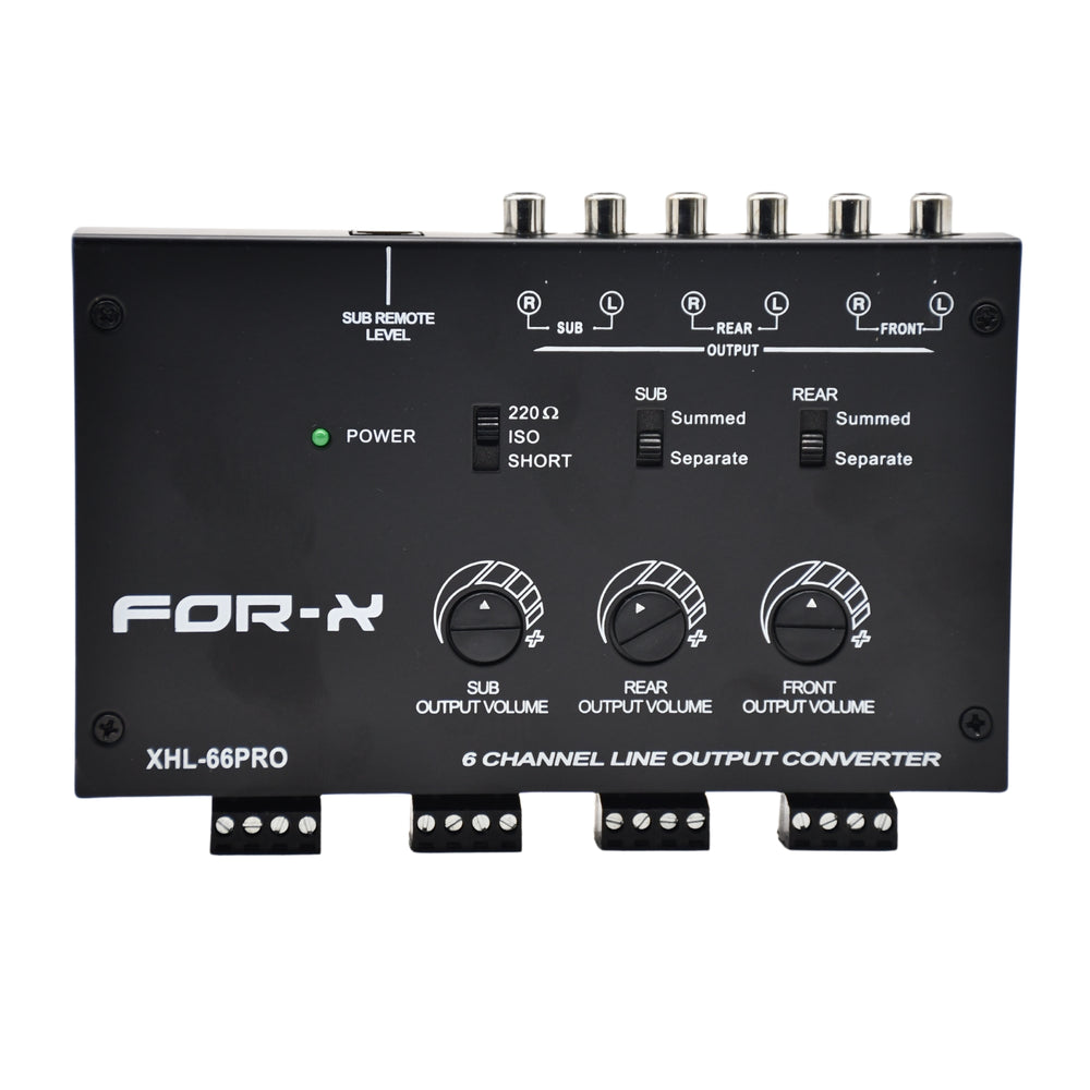 
                  
                    FOR-X XHL-66 PRO 6 Channel Line Output High Low Converter-HI-LOW CONVERTER-FOR-X-CARPLUS
                  
                