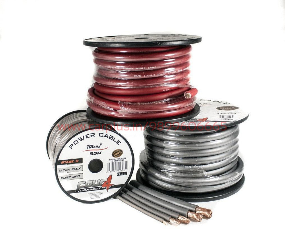 FOUR CONNECT STAGE2 20MM2 OFC POWER CABLE RED 50M-SPEAKER WIRE-FOUR CONNECT-CARPLUS