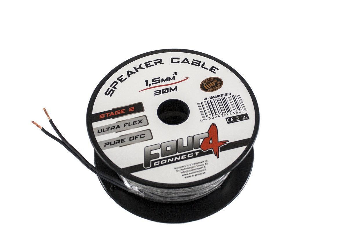 
                  
                    FOUR CONNECT STAGE2 OFC SPEAKER CABLE MINISPOOL 30M-SPEAKER WIRE-FOUR CONNECT-CARPLUS
                  
                