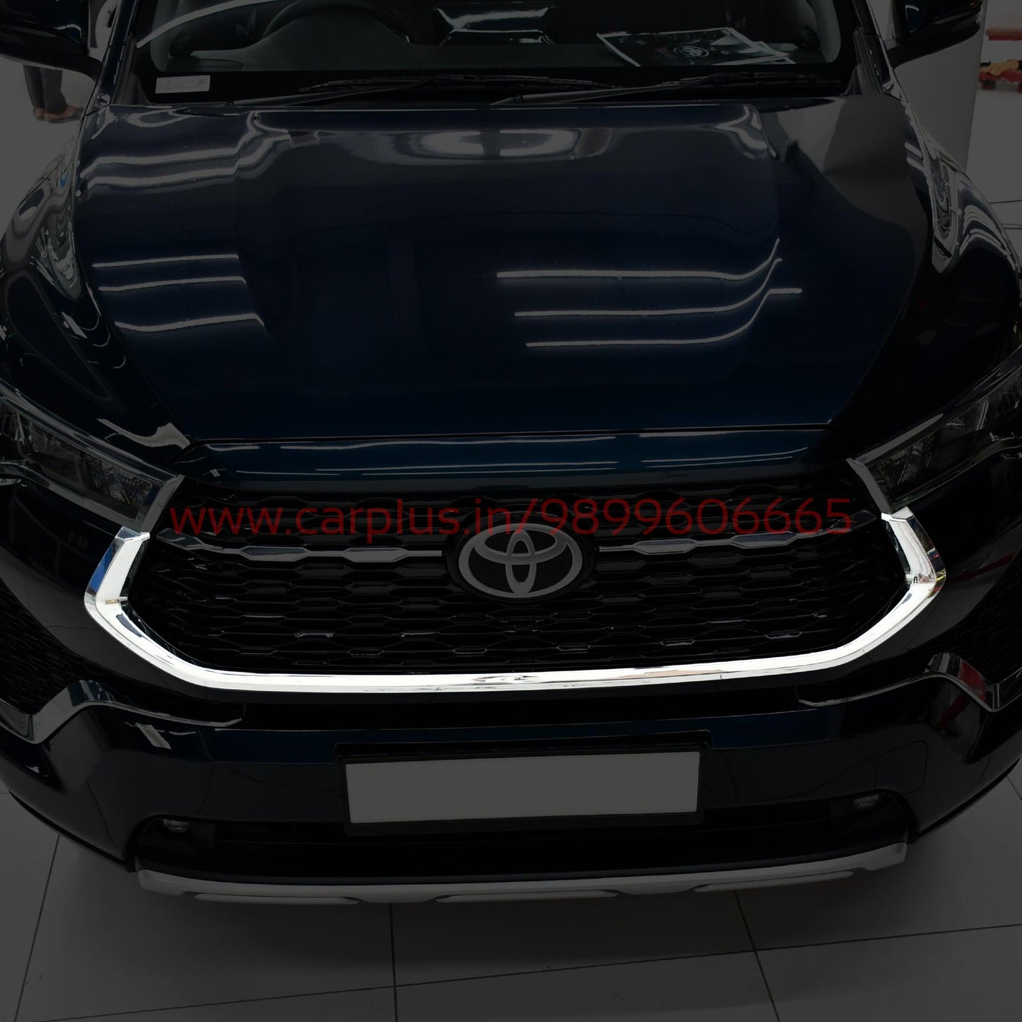 KMH Front Grill 'U' Chrome for Toyota Hycross-EXTERIOR CHROME-KMH-CARPLUS