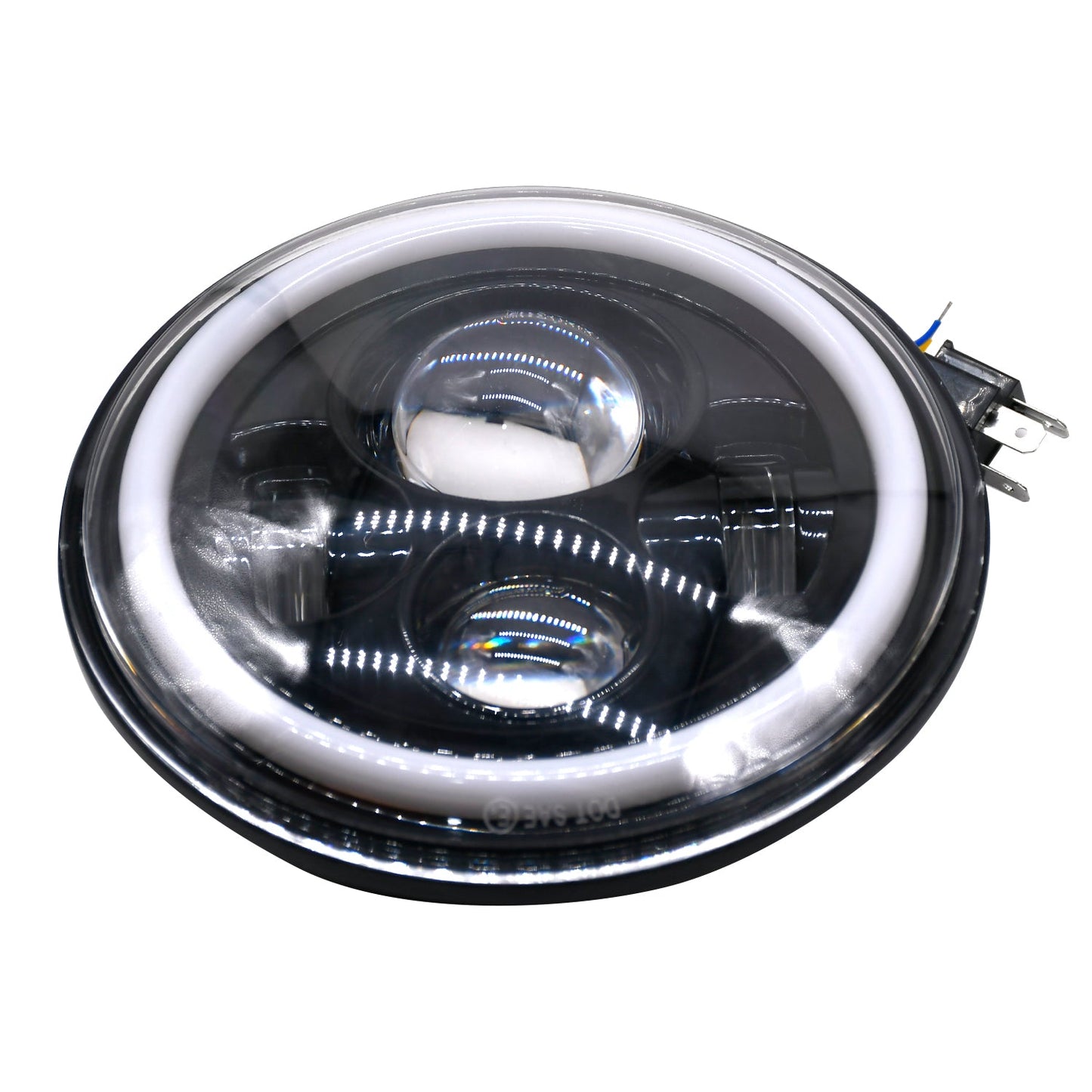 
                  
                    Full Ring Round LED 7" Headlight for Mahindra Thar-AFTERMARKET HEAD LIGHT-KMH-CARPLUS
                  
                