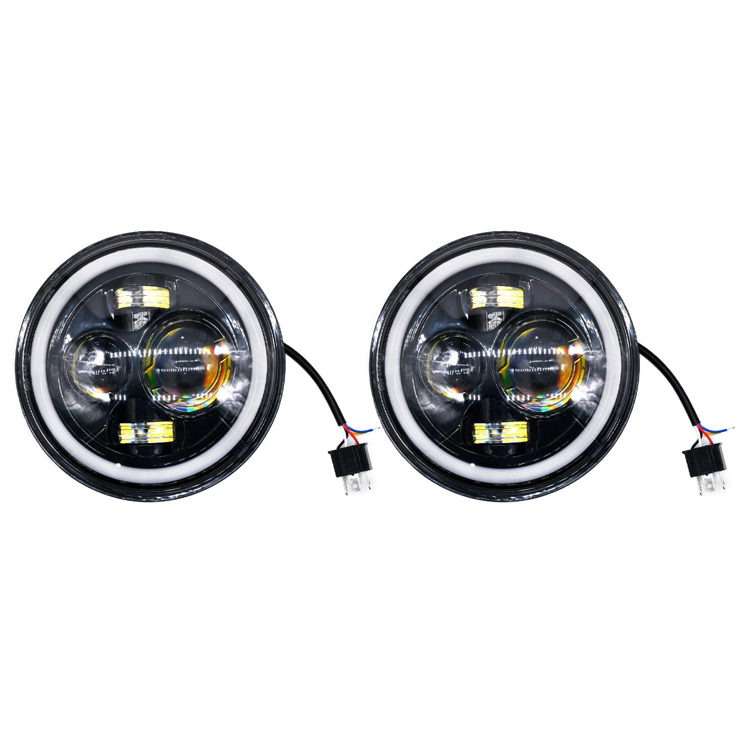
                  
                    Full Ring Round LED 7" Headlight for Mahindra Thar-AFTERMARKET HEAD LIGHT-KMH-CARPLUS
                  
                