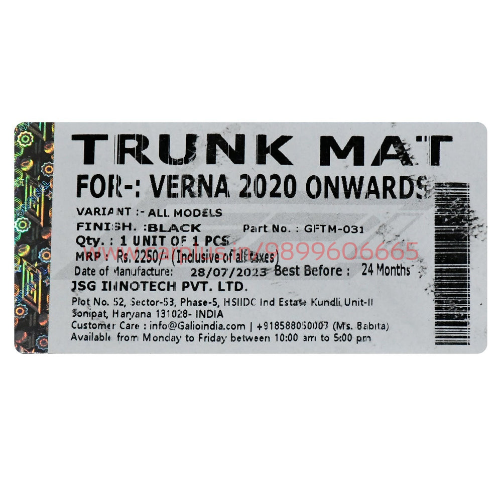 
                  
                    GFX Car Trunk Mat for Hyundai Verna(2016-2022)-CARGO BOOT MATS-GFX-CARPLUS
                  
                