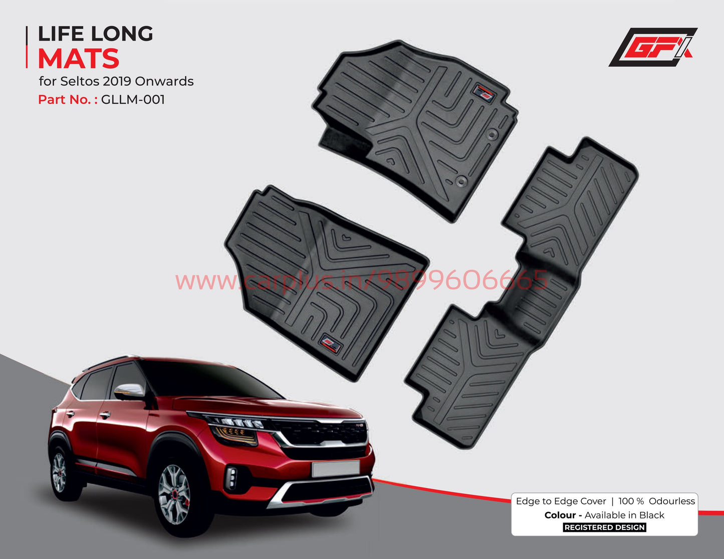 
                  
                    GFX Life Long Car Mats for Kia Seltos (2019-2021)-Black-LIFE LONG CAR MATS-GFX-CARPLUS
                  
                