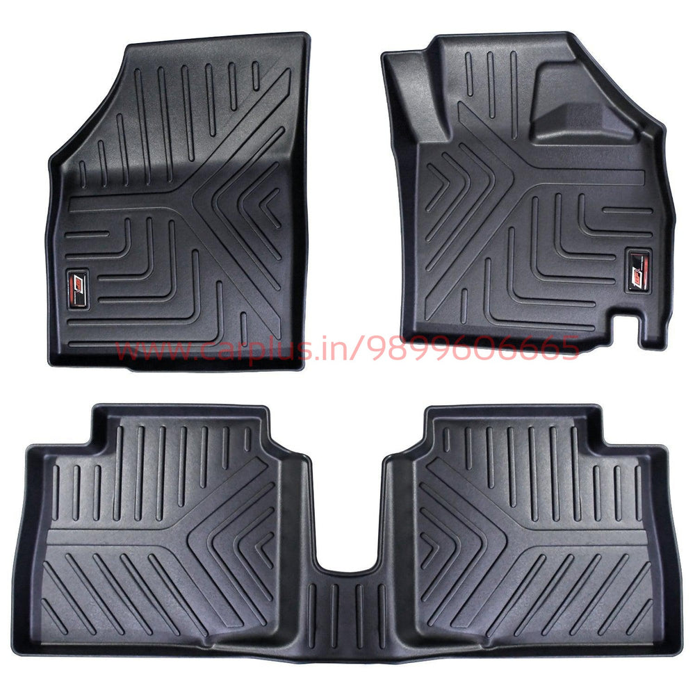 GFX Life Long Car Mats for Maruti Suzuki Wagon R 2019 Onwards Black CARPLUS