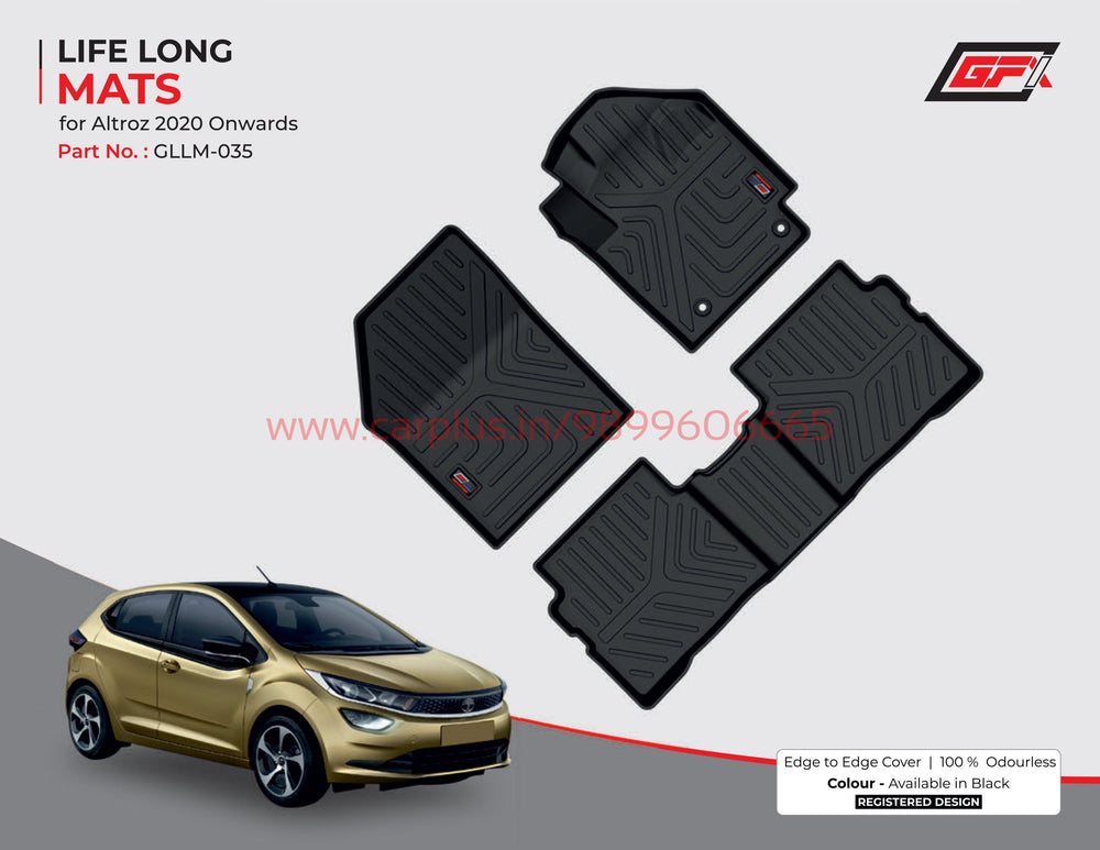 
                  
                    GFX Life Long Car Mats for Tata Altroz (2020-2021)-Black-LIFE LONG CAR MATS-GFX-CARPLUS
                  
                