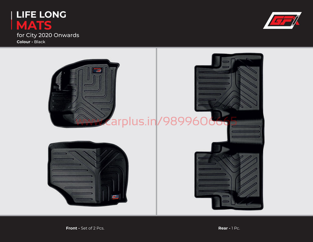 
                  
                    GFX Lifelong Car Mats for Honda City (2014) Onwards-LIFE LONG CAR MATS-GFX-CARPLUS
                  
                