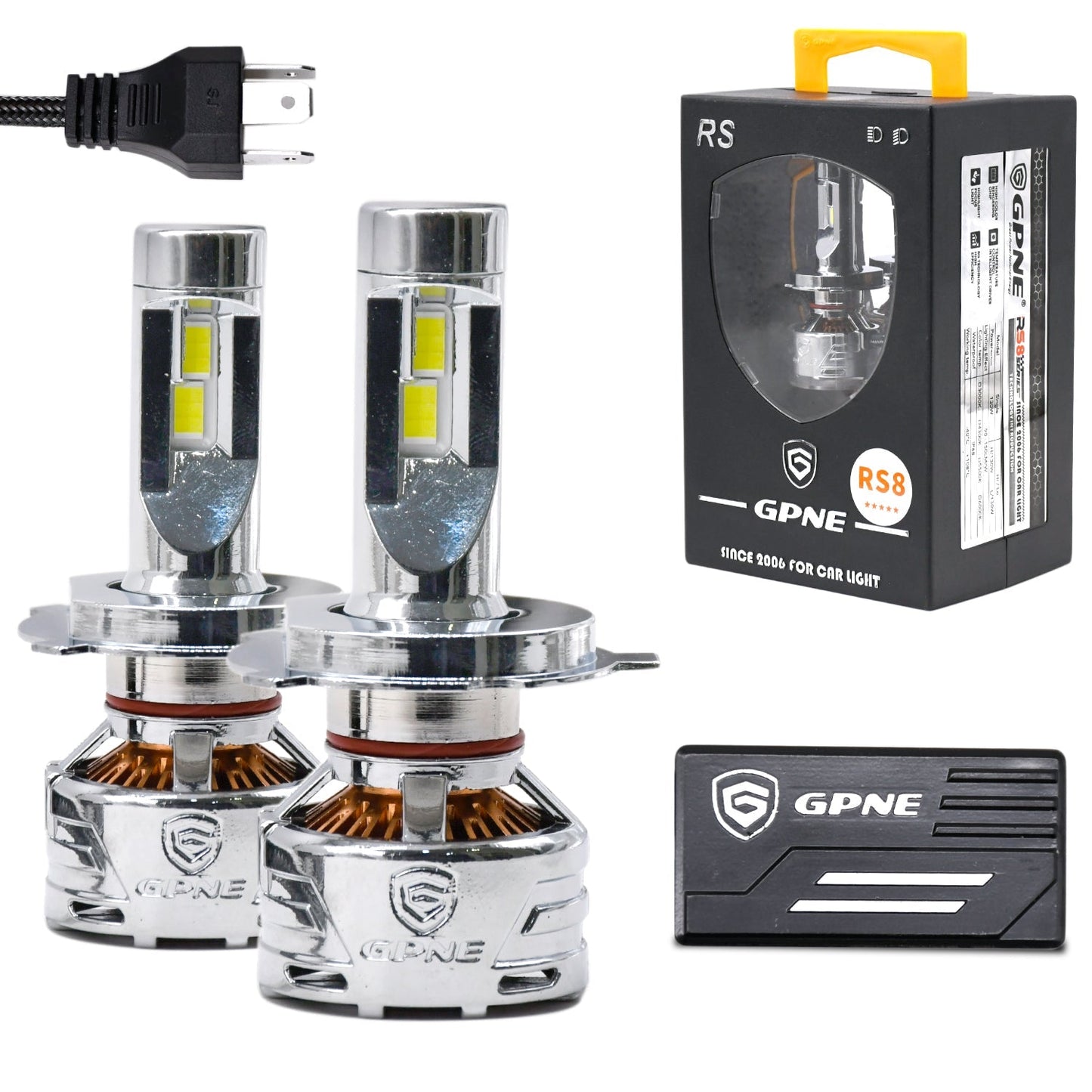 
                  
                    GPNE R8 LED Bulb Set 260W/12V/6000K/Set Of 2 Pcs-H4/H19-CARPLUS-CARPLUS
                  
                