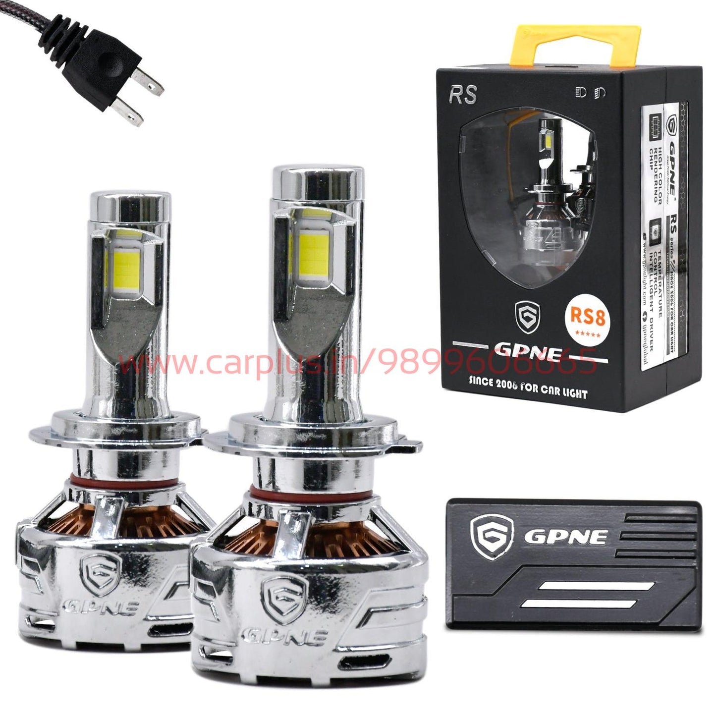 
                  
                    GPNE RS8 LED Bulb Set 260W/12V/6000K/Set Of 2 Pcs-H7-CARPLUS-CARPLUS
                  
                