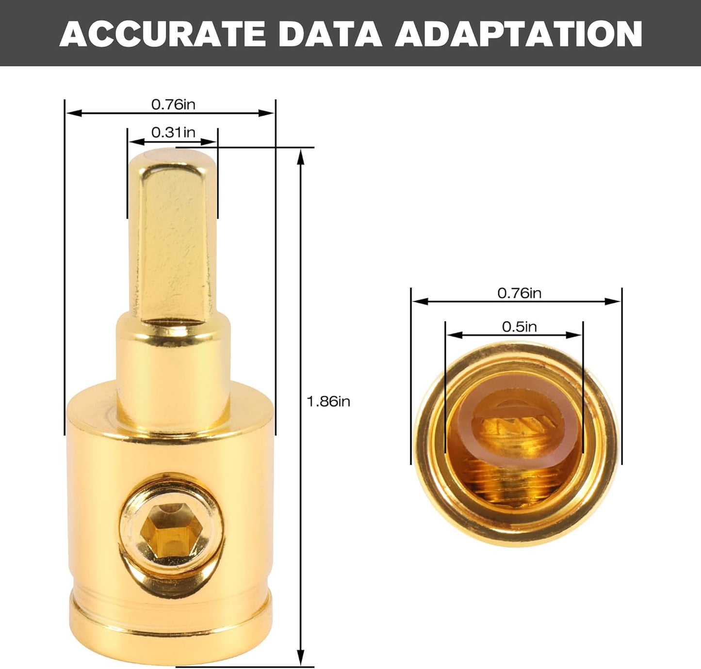 
                  
                    Gauge Adaptor Pure Copper 0 to 4 GA-ADAPTOR-Gauge-CARPLUS
                  
                