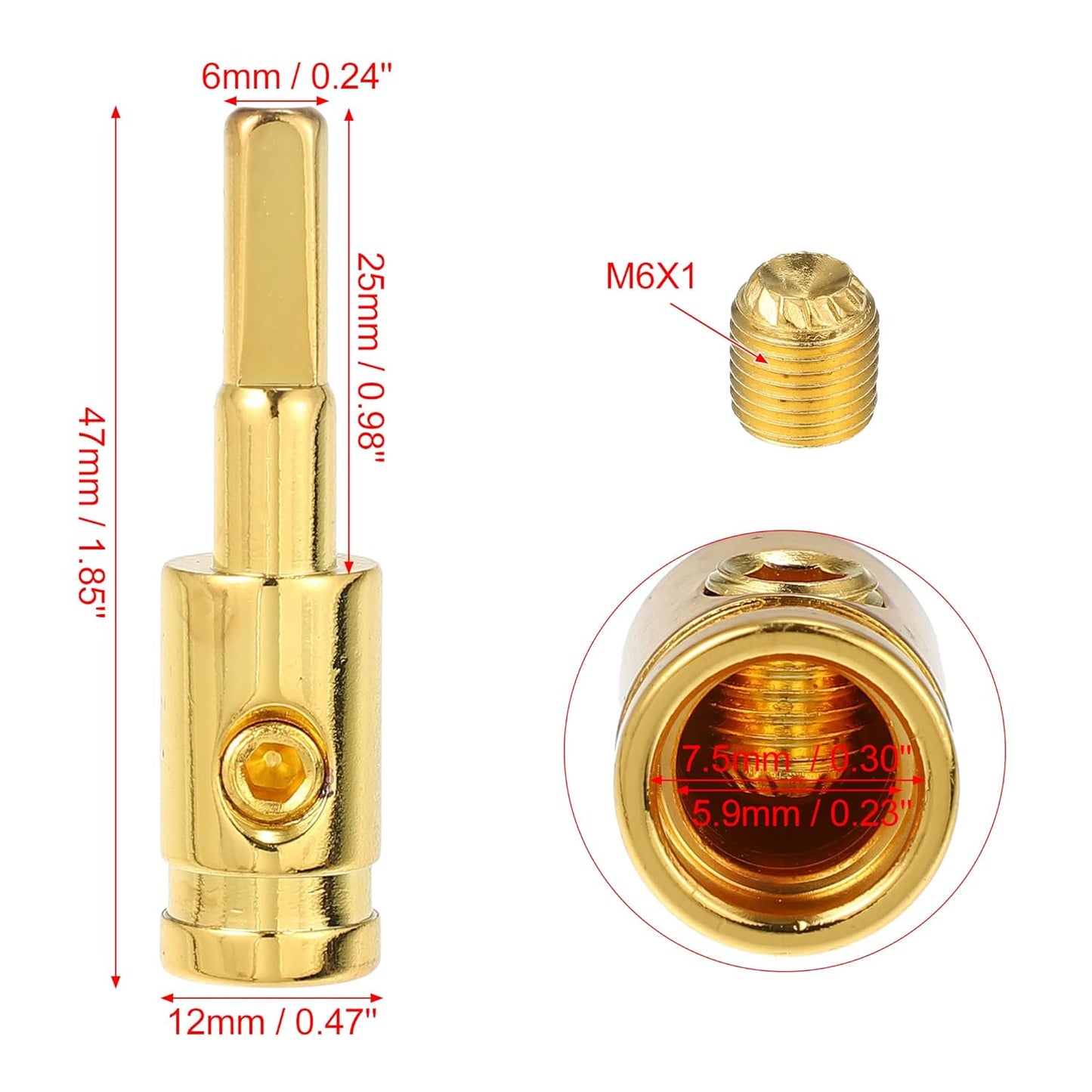 
                  
                    Gauge Adaptor Pure Copper 4 to 8 GA-ADAPTOR-Gauge-CARPLUS
                  
                
