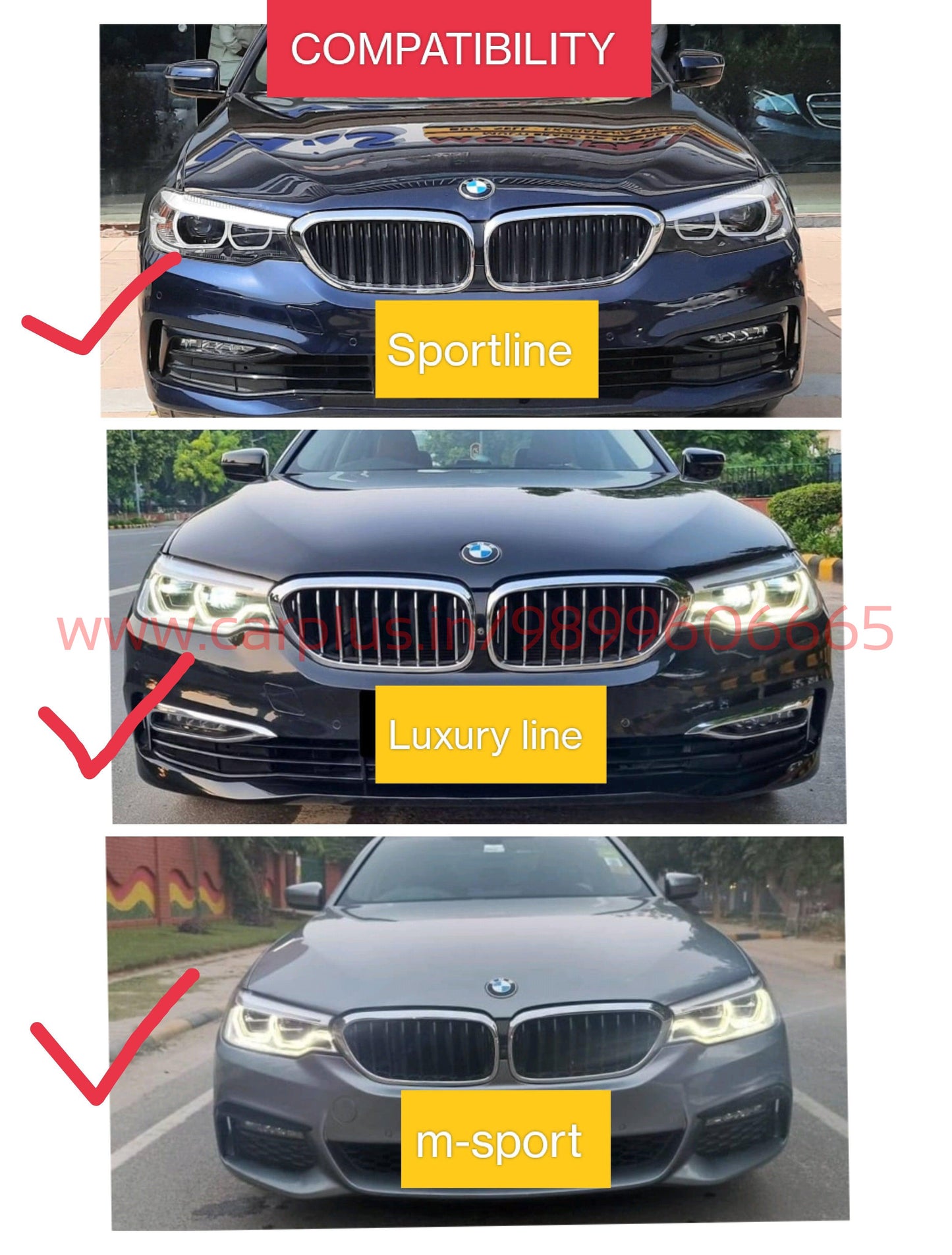 
                  
                    Grill for BMW 5Series G30-BMW GRILLS-RETRO SOLUTIONS-CARPLUS
                  
                