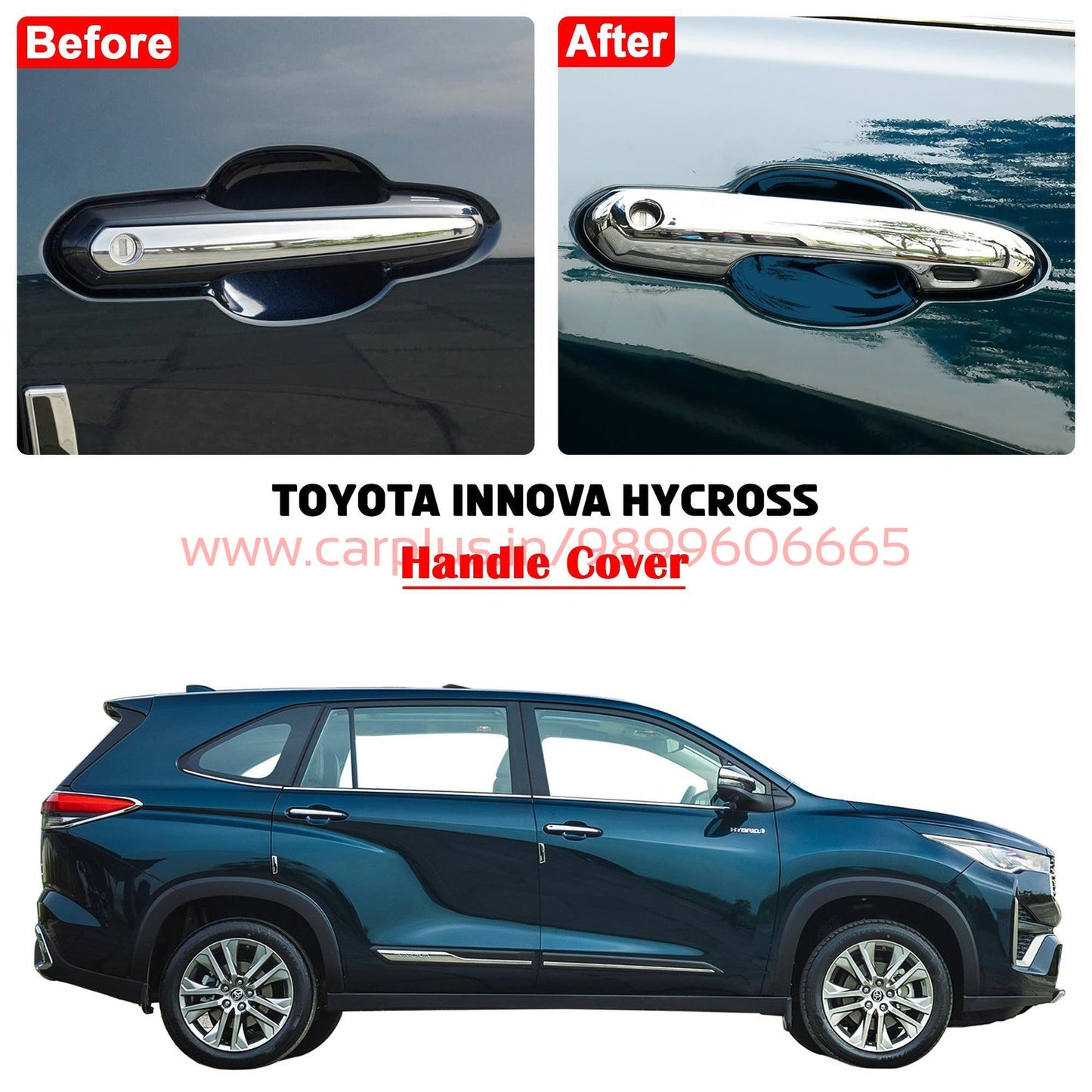 
                  
                    KMH Handle Cover Chrome for Toyota Hycross(Set of 4 Pcs)-EXTERIOR-KMH-CARPLUS
                  
                