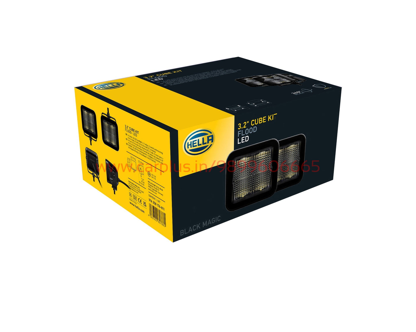 
                  
                    Hella 358.176-811 Black Magic 4 LED 3.2" Cube Kit(Flood , Set of 2 Pcs)-LED LIGHTS-HELLA-CARPLUS
                  
                