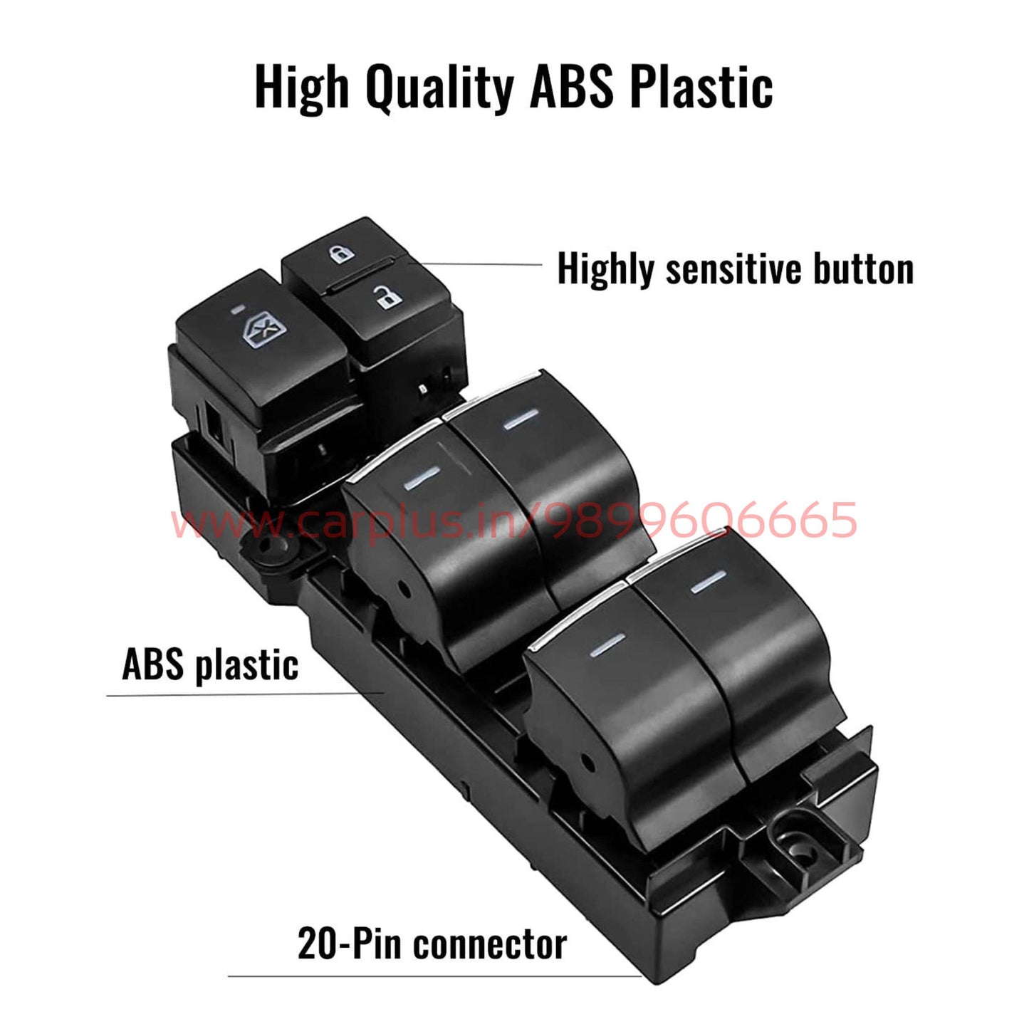 
                  
                    KMH Power Window Illumination Swiches for toyota hycross-SWITCH-RETRO-CARPLUS
                  
                