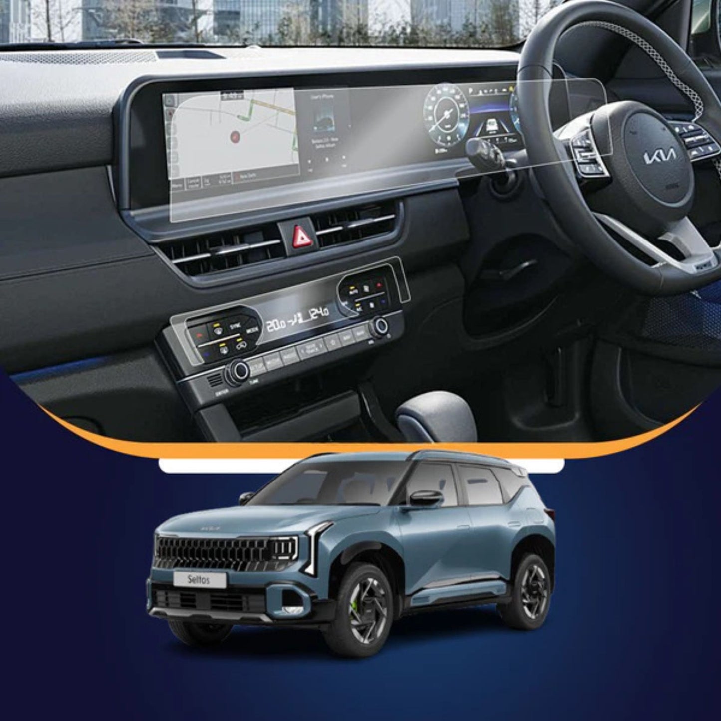 
                  
                    KMH Premium Screen Protector for Kia Seltos 2026 10 inch (info + cluster)-SCREEN PROTECTOR-KMH-CARPLUS
                  
                