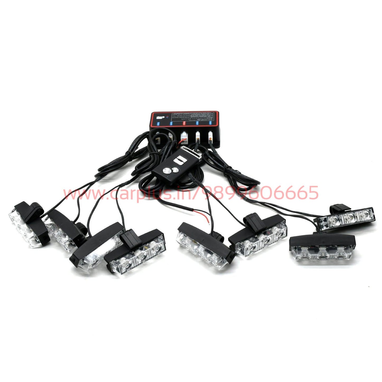 
                  
                    KMH Federal Signal Light High Quality Super Bright 8Pcs LED(2 Colors R/B)-CARPLUS-CARPLUS
                  
                