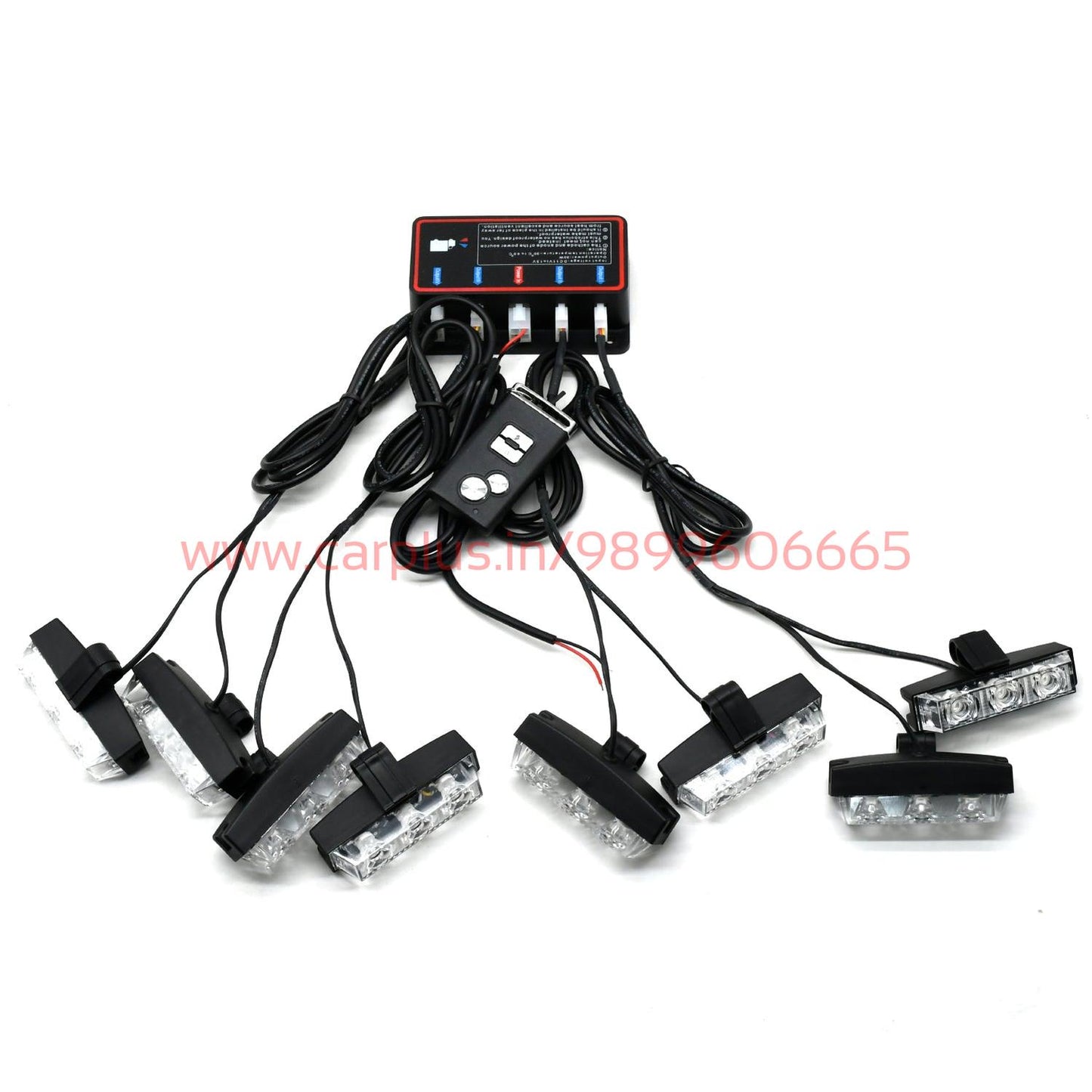 
                  
                    KMH Federal Signal Light High Quality Super Bright 8Pcs LED(2 Colors R/B)-CARPLUS-CARPLUS
                  
                