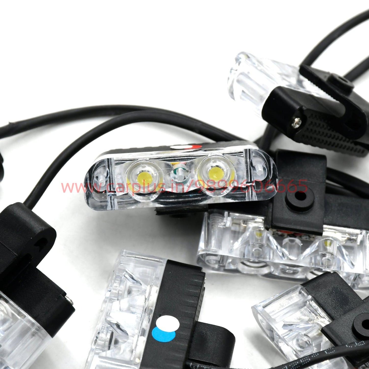 
                  
                    KMH Federal Signal Light High Quality Super Bright 8Pcs LED(3 Colors R/B/W)-CARPLUS-CARPLUS
                  
                