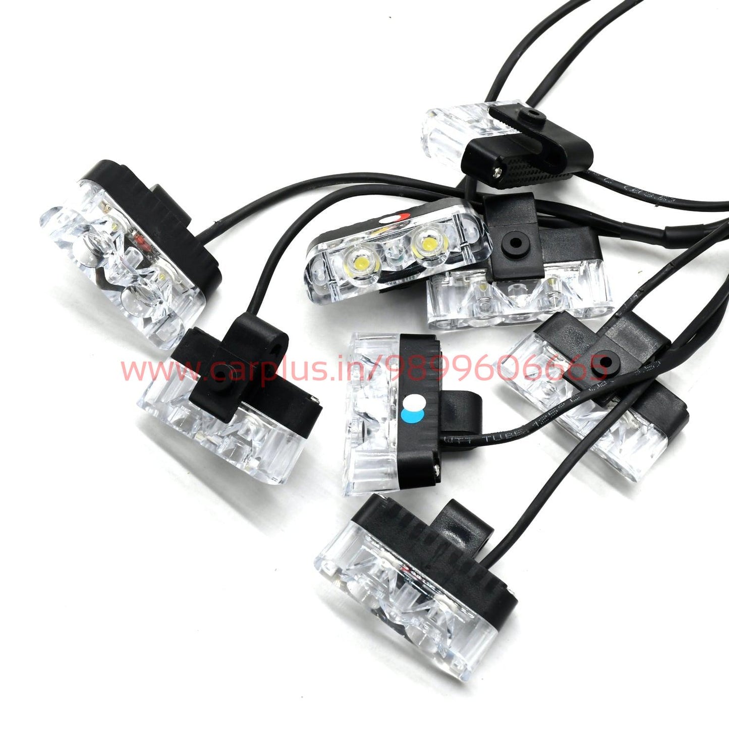 
                  
                    KMH Federal Signal Light High Quality Super Bright 8Pcs LED(3 Colors R/B/W)-CARPLUS-CARPLUS
                  
                