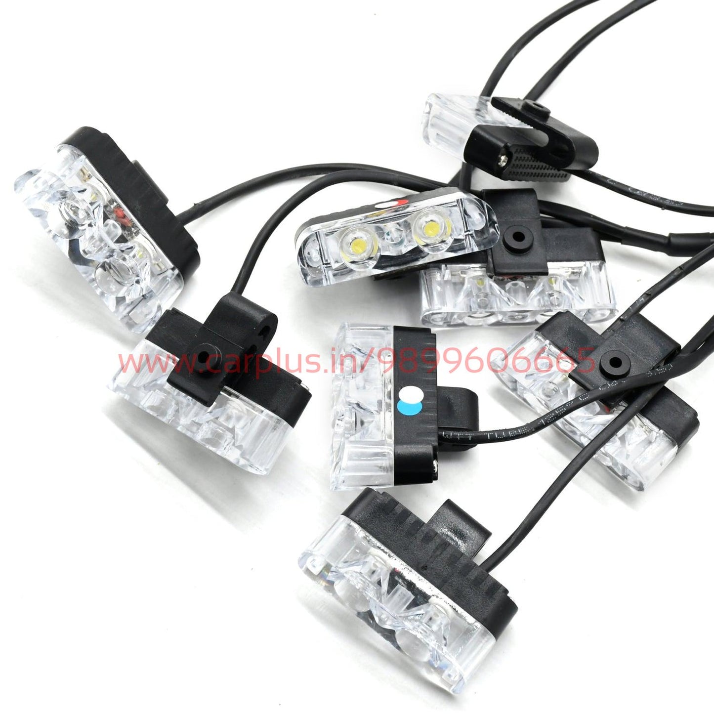 
                  
                    KMH Federal Signal Light High Quality Super Bright 8Pcs LED(3 Colors R/B/W)-CARPLUS-CARPLUS
                  
                