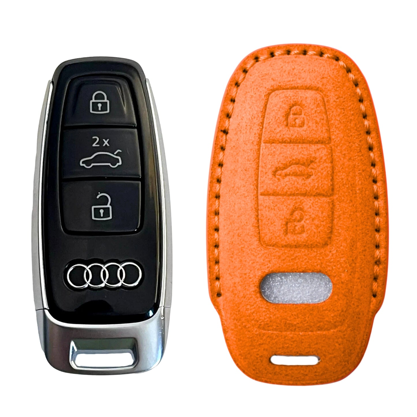 
                  
                    KMH Alcantara Key Cover for Audi(D4)-KEY COVER-KMH-Red-CARPLUS
                  
                