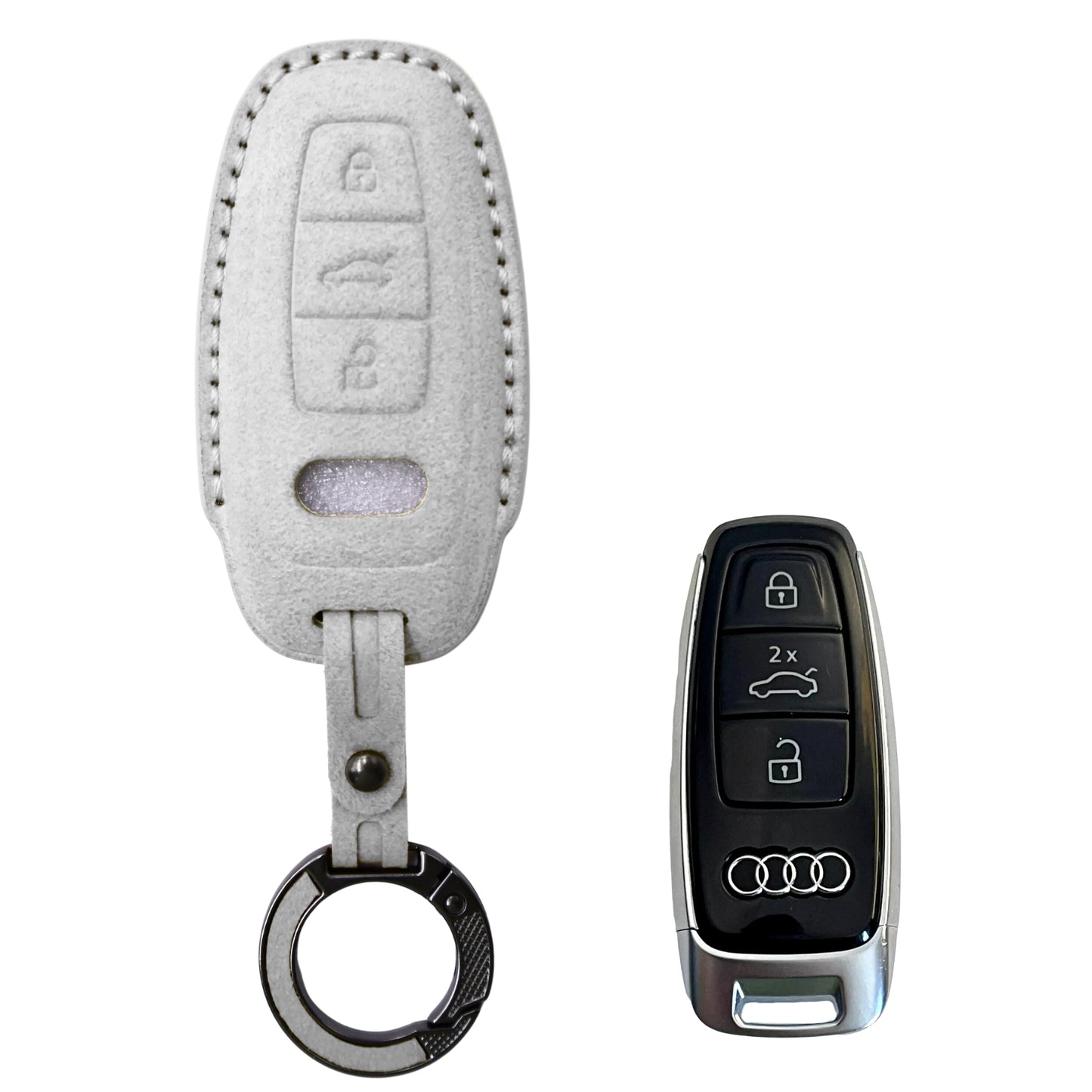
                  
                    KMH Alcantara Key Cover for Audi(D4)-KEY COVER-KMH-Red-CARPLUS
                  
                