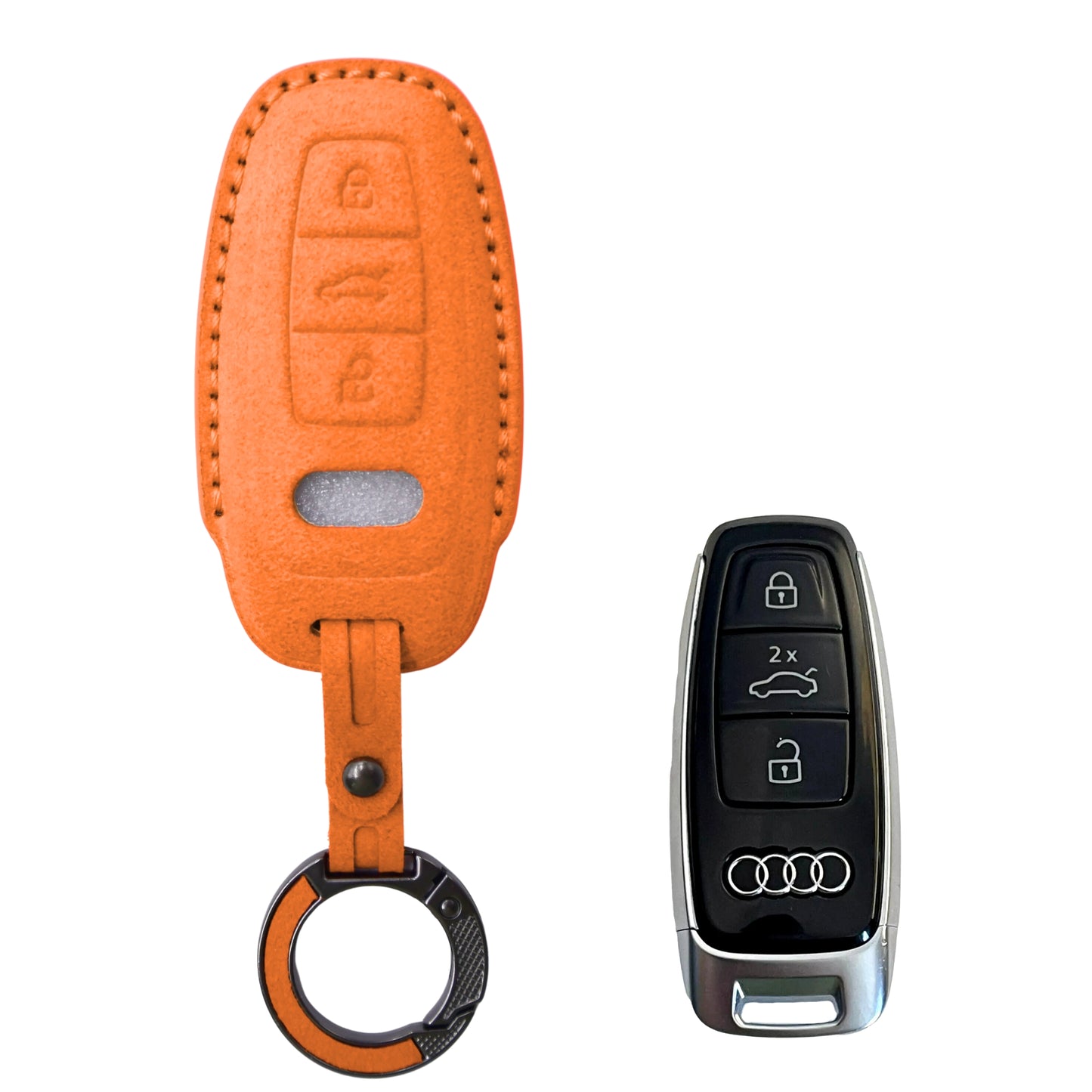 
                  
                    KMH Alcantara Key Cover for Audi(D4)-KEY COVER-KMH-Red-CARPLUS
                  
                