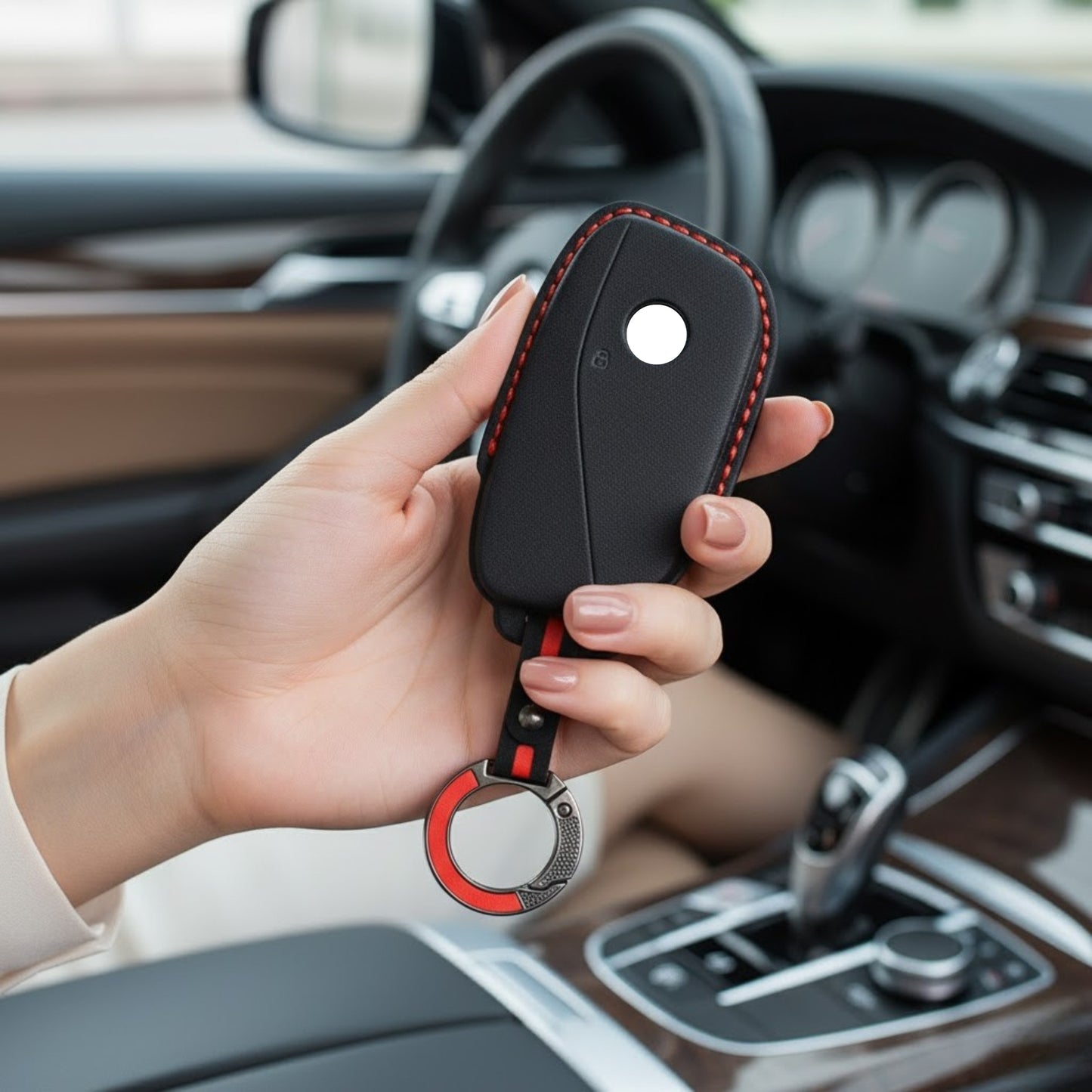 
                  
                    KMH Alcantara Key Cover for BMW(D5)-KEY COVER-KMH-Red-CARPLUS
                  
                