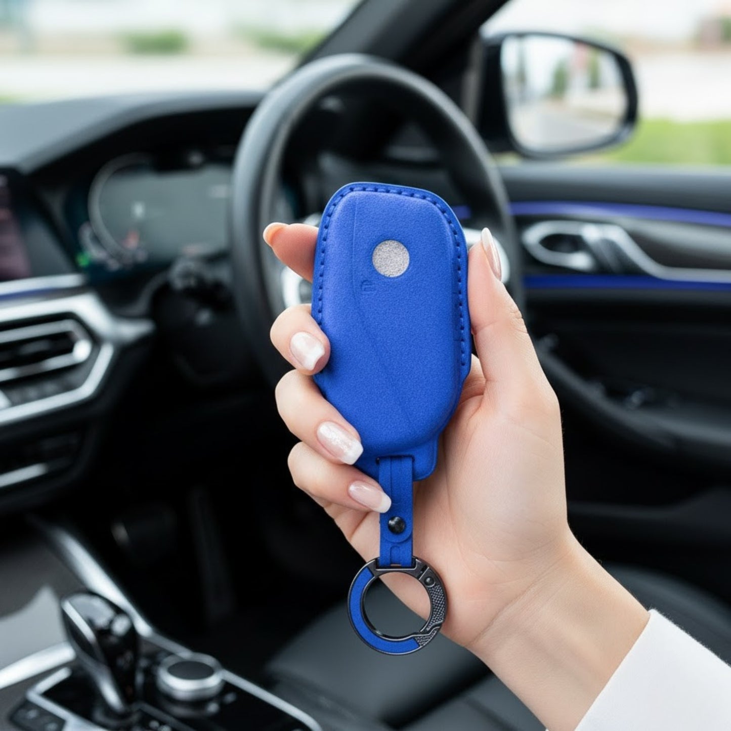 
                  
                    KMH Alcantara Key Cover for BMW(D5)-KEY COVER-KMH-Red-CARPLUS
                  
                
