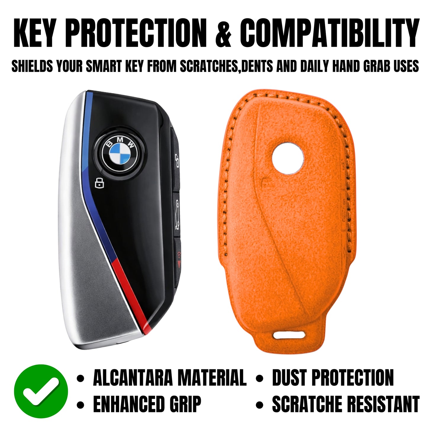 
                  
                    KMH Alcantara Key Cover for BMW(D5)-KEY COVER-KMH-Red-CARPLUS
                  
                