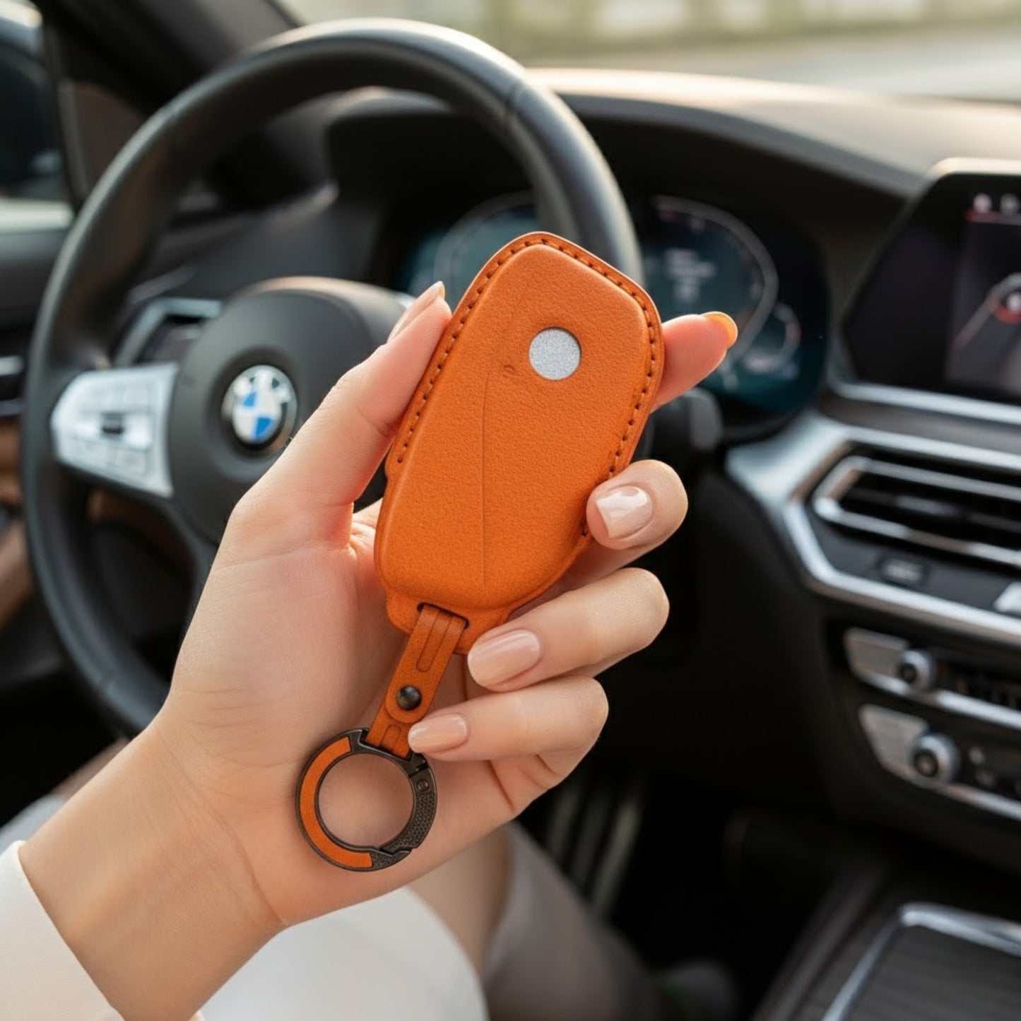 
                  
                    KMH Alcantara Key Cover for BMW(D5)-KEY COVER-KMH-Red-CARPLUS
                  
                