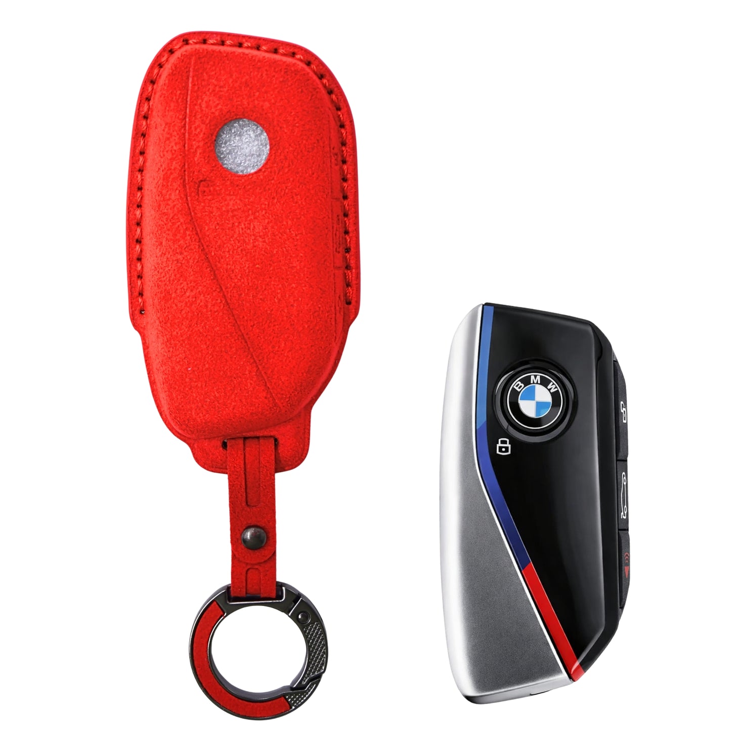 
                  
                    KMH Alcantara Key Cover for BMW(D5)-KEY COVER-KMH-Red-CARPLUS
                  
                