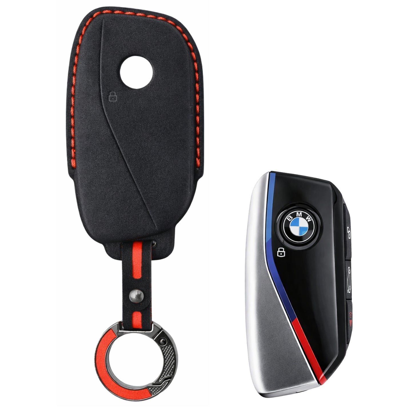 
                  
                    KMH Alcantara Key Cover for BMW(D5)-KEY COVER-KMH-Red-CARPLUS
                  
                