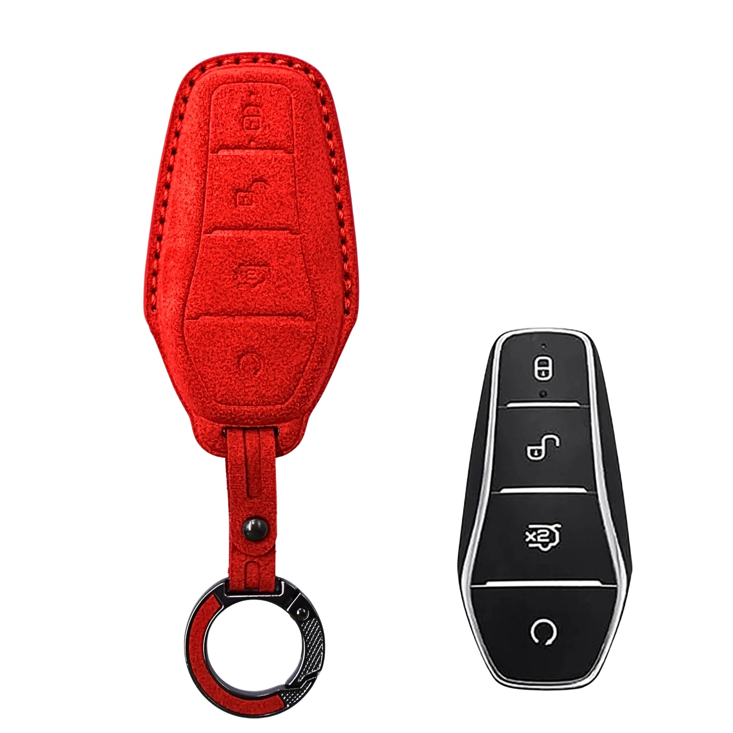 
                  
                    KMH Alcantara Key Cover for BYD-KEY COVER-KMH-Red-CARPLUS
                  
                