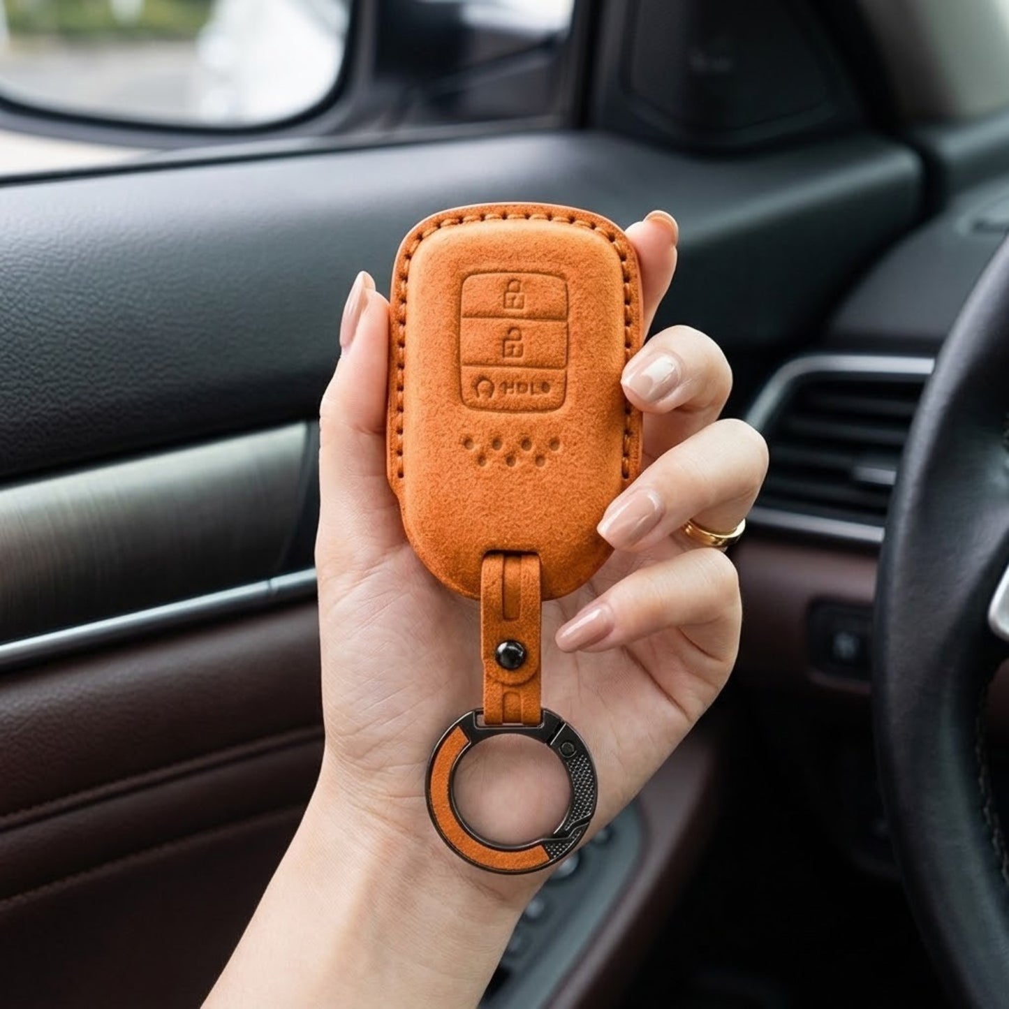 
                  
                    KMH Alcantara Key Cover for Honda(D2)-KEY COVER-KMH-Red-CARPLUS
                  
                