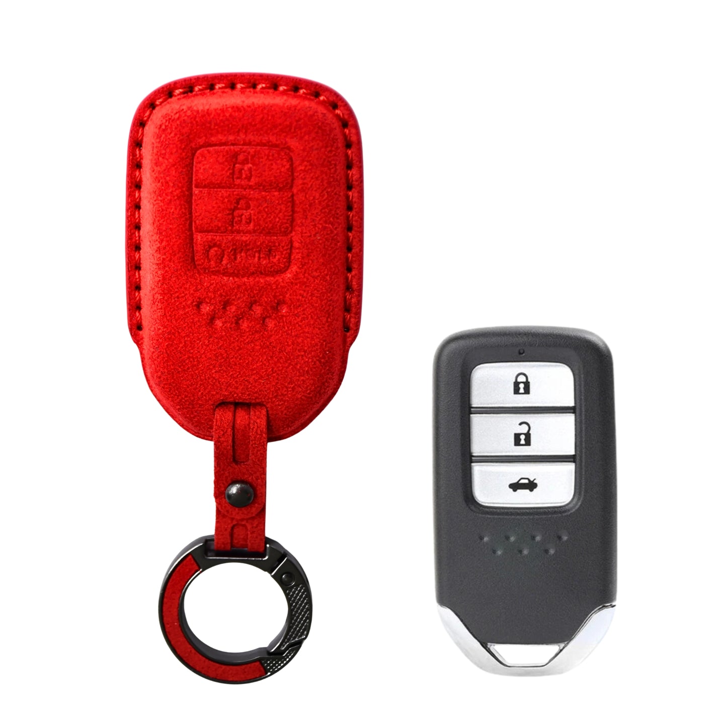 
                  
                    KMH Alcantara Key Cover for Honda(D2)-KEY COVER-KMH-Red-CARPLUS
                  
                