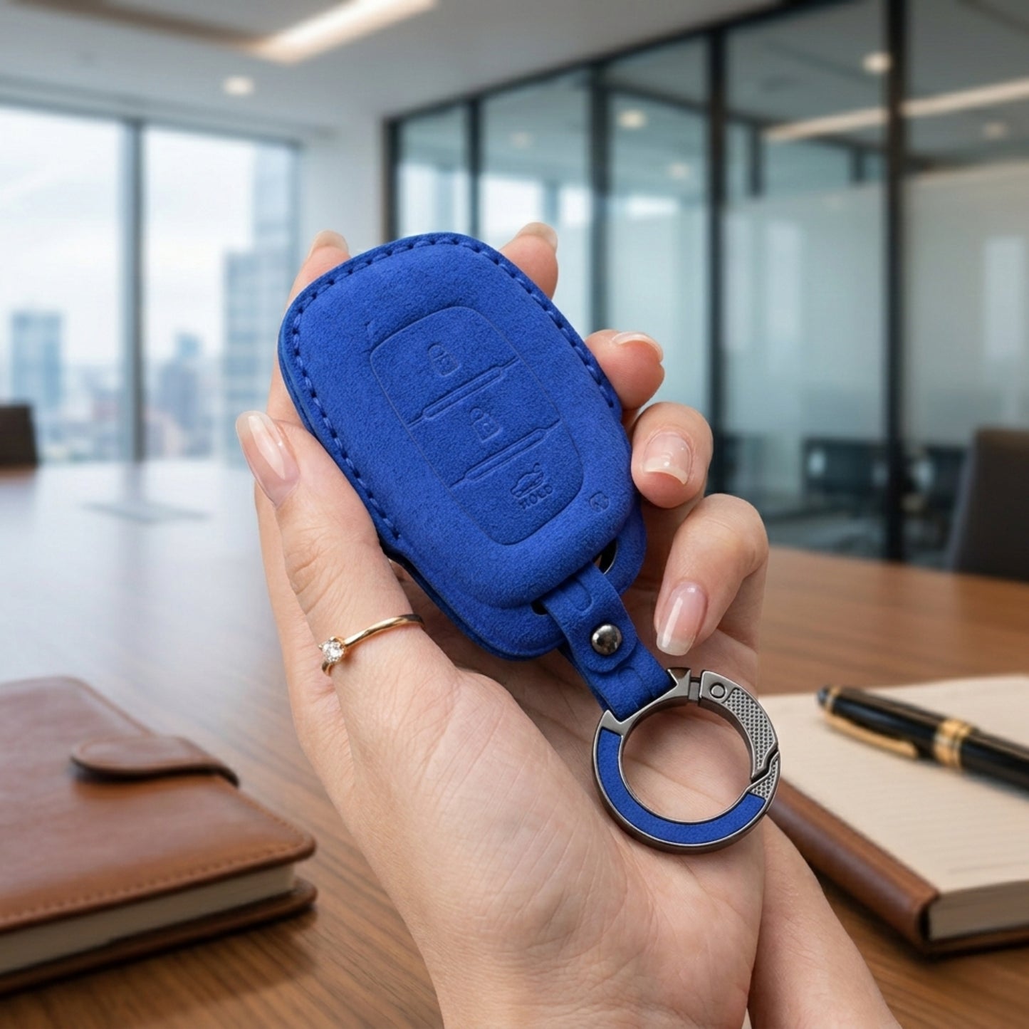 
                  
                    KMH Alcantara Key Cover for Hyundai(D1)-KEY COVER-KMH-Red-CARPLUS
                  
                