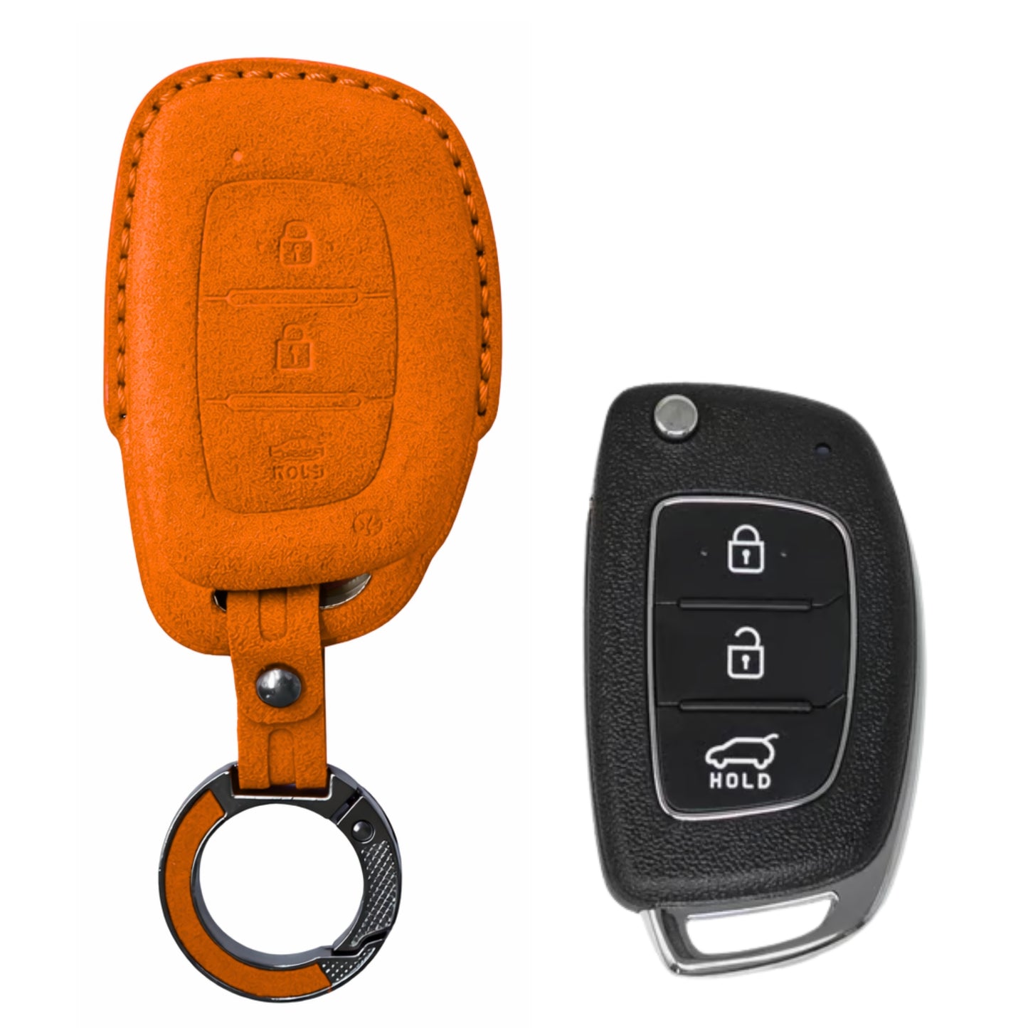 
                  
                    KMH Alcantara Key Cover for Hyundai(D1)-KEY COVER-KMH-Red-CARPLUS
                  
                